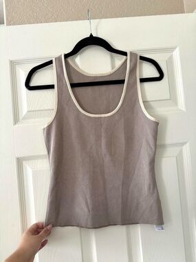 Claire Rose Nakd Knit Contrast Reversible Tank Top